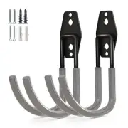 2 Pack Garage Storage Utility Hooks Garden Tool Organizer U Hooks Gray