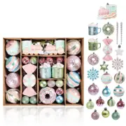 Catzon 70 Pcs Christmas Tree Ornaments Dessert Pendants for Wedding Holiday