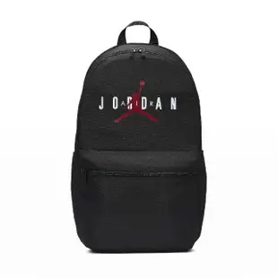 【NIKE 耐吉】後背包 Jordan 黑 紅 13吋 多夾層 喬丹 筆電包 雙肩包 背包(JD2413006AD-005)