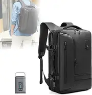 [Generic] RZTX Air Pump Storage Bag, Vacpack, Easyvacpack, Large Capacity Vacuum Storage Backpack, Built-In Vacuum System, Up to 40L Expandable Capacity, Oxford Cloth Material (Black)