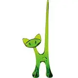 在飛比找遠傳friDay購物優惠-《KOZIOL》優雅貓珠寶架(透綠) | 耳環戒指架 首飾收