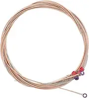 ERINGOGO 6pcs Acoustic Guitar Strings Durable Folk Guitar Replacement Strings for Consistent Performance Great Playing Experience