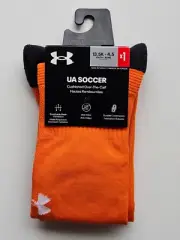 Under Armour U7801P1-Orange UA Soccer Over The Calf Socks 1 Pair Size 13.5K-4.5Y