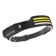 Gex Triple Strips Cob Led Induction Sensor Headlamp With Built-In Battery