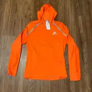 Adidas 3-Stripes WIND.RDY Orange Marathon Jacket Coat Men’s Size Small HL6508