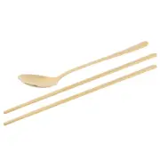 ()Chopsticks Spoon Set 304 Stainless Steel Spoon Chopsticks Set Korean