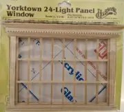 Houseworks Doll House Window Yorktown 24- Light Panel Scale 1/12th