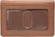 [ALLEN & MATE] Genuine Leather Bus Pass Travel Card Holder/Driving License Oyster, RFID Blocking Minimalist Wallet Credit Card Holder, Tan, Elite Holder, Minimalist