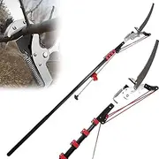 Telescopic Tree Pruner,Pole Saw Extendable Saw Tree Loppers for Pruning and Trimming Branches and Leaves