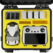 FPVtosky Hard Case for DJI Mini 3/ Mini 3 Pro, Waterproof Locking Case IP67