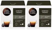 2 NESCAFE ESPRESSO INTENSO Instant Coffee Dolce Gusto Capsules Boxes 112g 3.95oz