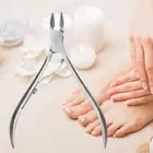 Silver Stainless Steel Nail Dead Skin Removal Clipper Cuticle Scissors