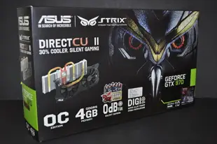 少用極新!華碩 STRIX-GTX970-DC2OC-4GD5 (GTX970 256-bit DP HDMI DVI)