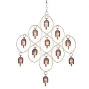"Handcrafted 12Ring Kutch Wind Chimes Ethnic Decor Positive Energy and Serenity"