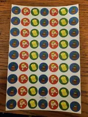 Vintage CTP Scratch n Sniff Pineapple Stickers Full Sheet
