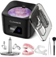 Ultrasonic Retainer Cleaner,45kHz Super Strength Mouthguard Cleaner