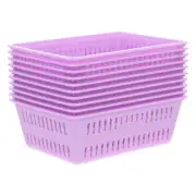 10 PCS Thickened Coin Basket Desktop Storage Baskets Game Plastic