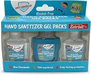 My-shield Hand Sanitizer Gel Packs for Kids With Silicone Holder 1 oz (3-pack) Alcohol-Free, Long-lasting Protection. Kills 99.9%. Formulated with Zetrisil. FDA Registered