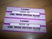 2 Dickie Lee Laurie / Girl From Peyton Place Jukebox Title Strips