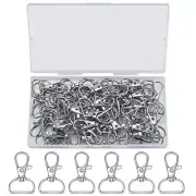 YOUYIDUN-50 Pcs Keychain Clips,Swivel Clasps Lanyard Snap Hooks,Keychain Hook,