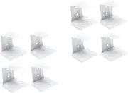 Zerodeko 2sets 4pcs Roller Blind Brackets Curtain Fixing Parts for Home Installation Practical and Sturdy Mounting Accessories for Roller Blinds and Shades 4pcs*2