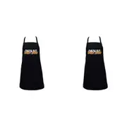 2PK Annabel Trends Screen Print Apron Cooking Bib 60x80cm Check Out My Dad Bod