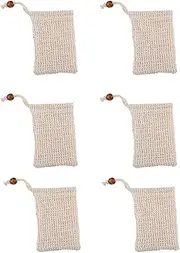 HONMEET 6pcs Bath Scrub Soap Foaming Shower Foaming Nets Soap Pouch Shower Soap Soap Foaming Pouch Soap Saver Soap Soap Foaming Bubbling Ramie