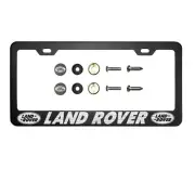 Fit Land Rover Laser Etching Stainless Steel Black License Frame Metal Screw Cap