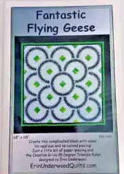 NEW~Fantastic Flying Geese Quilt Pattern 68" X 68" Unused