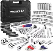 Durable 192-Piece Chrome Vanadium Mechanics Tool Set with Polished Finish