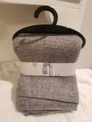 West Loop Knit Scarf One Size Fits Most Gray 67" x 11.8"