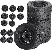 TTETTZ Enhanced Performance RC Truck Tires Set for 1/10 Scale Vehicles, Style B