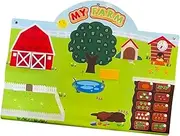 koolsoo Farm Animals Fabric Story Board Set Storytelling Early Learning Interactive Play Kit for Kindergarten