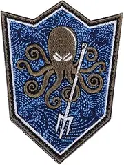 [Abbraccia] Elegant Embroidery Patch for Clothing Decoration, Blue, as described