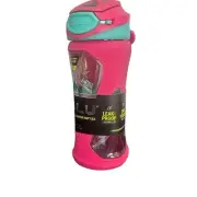 Zulu Water Bottle Kids 16oz Pink Leak-Proof Anti-Microbial Straw Flip Top NWT
