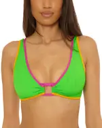 Becca by Rebecca Virtue Crinkle Crush Tatum Bralette Bikini Top