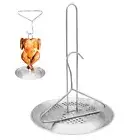 Stainless Steel Grilling Rack Roasting Meat Skewer Kitchen Outdoor BBQ Tools