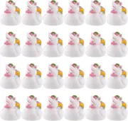 12 Pcs Unicorn Rubber Ducks Mini Rubber Ducksies Small Rubber Ducky Toys Rainbow
