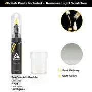 Touch Up Paint Volkswagen All Models R735 Lichtgrau With Polish Paste
