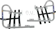 DG Silver Carbon Steel Nerf Bars w/Black Webbing (54-4360)