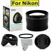 58mm 2.2X TELEPHOTO +UV FILTER+HOOD + CAP FOR AF-S NIKKOR 35mm f/1.8G ED Lens