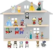 Taladad for Tonie Shelf,Tonies Storage for Creative Tonies Magnetic Wall Shelf (Home) for Tonie Figures,12-40 Characters,Wooden Hanging Shelf for Kids
