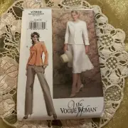 Vogue Pattern 7859 Jacket Skirt Pants Petite Misses 18-20-22 Uncut