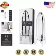 Rocket Cocktail Shaker Bar Set - 24oz Stainless Steel, Built-in Strainer