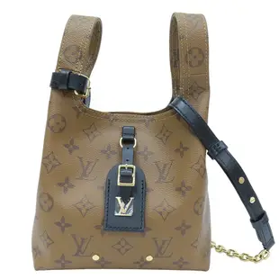 【二手名牌BRAND OFF】LOUIS VUITTON LV 路易威登 棕色 PVC塗層帆布 Atlantis BB 肩背包 M46816