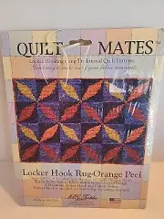Quilt Mates Locker Hook Rug-orange Peel Style 38511 20x30 Made In USA