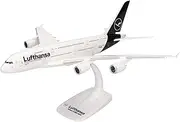 herpa 612319 - Airbus A380, Lufthansa Double Decker, Wings, Model Aeroplane with Stand, Model Making, Miniature Models, Collectible, Plastic, Snap Fit - Scale 1:250 Multicoloured