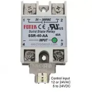 SSR-40AA 40A Solid State Relay Contactor 12V, 24VAC Control, 1 Pole +Heat Sink