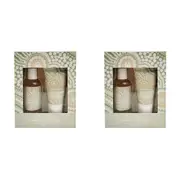 2x 2pc Urban ES Journey 80ml Hand Scrub & 50ml Cream Moisturising Care Set Green