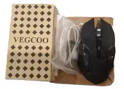 VEGCOO Wireless Gaming Mouse Rechargeable C19-BK Black Scettar